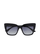 Rose & Lee Co Shya Sunglasses, Black + Gradient Grey Polarized Accessories