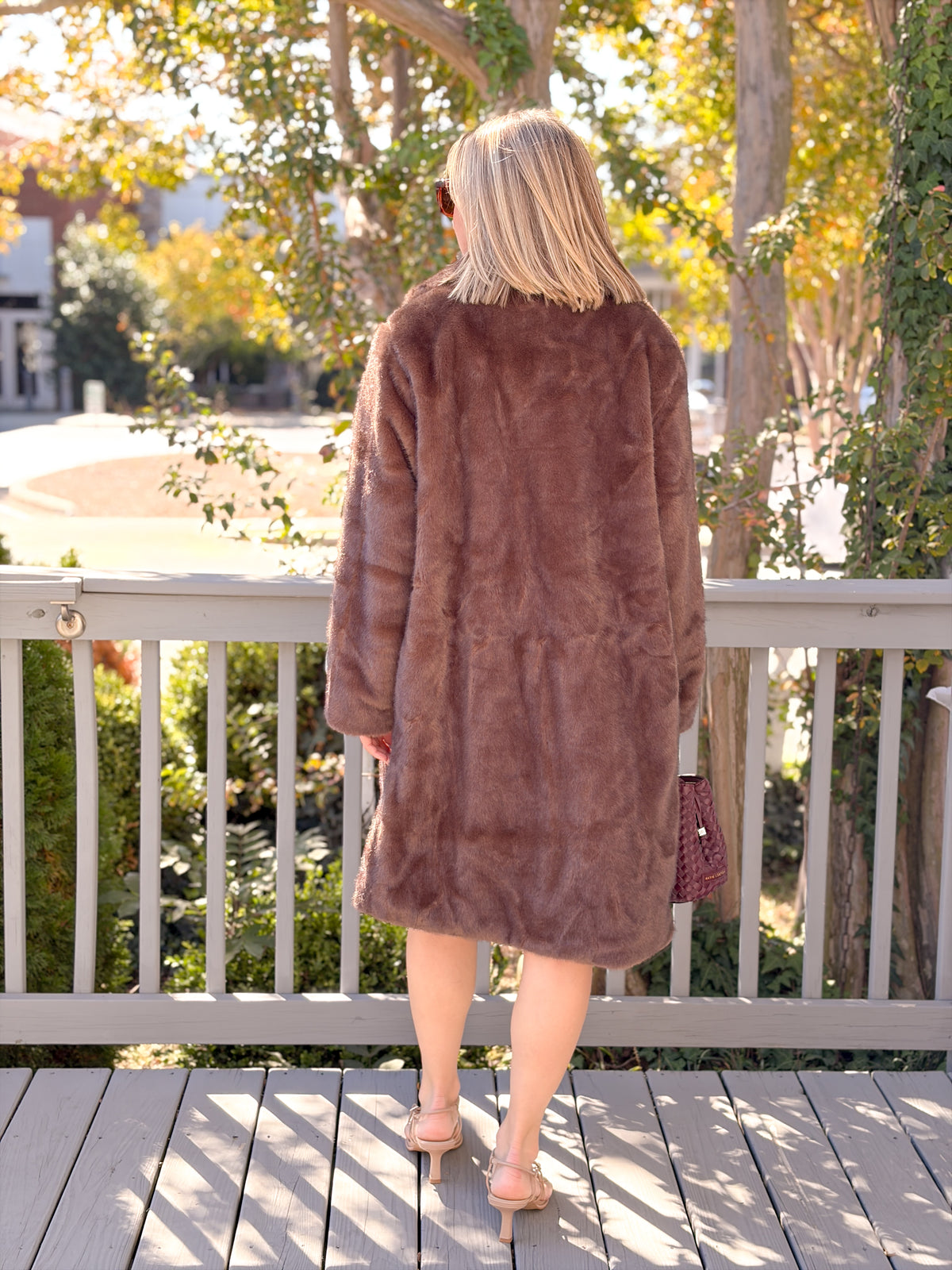 Rose & Lee Co Shyloh Fur Coat, Oak Jackets
