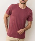 Mens Burgundy Short Sleeve Tee 