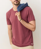 Mens Burgundy Short Sleeve Tee 