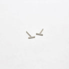 Rose & Lee Co Silver Mini Bar Earrings Earrings