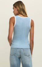 Light Blue Color Block Tank