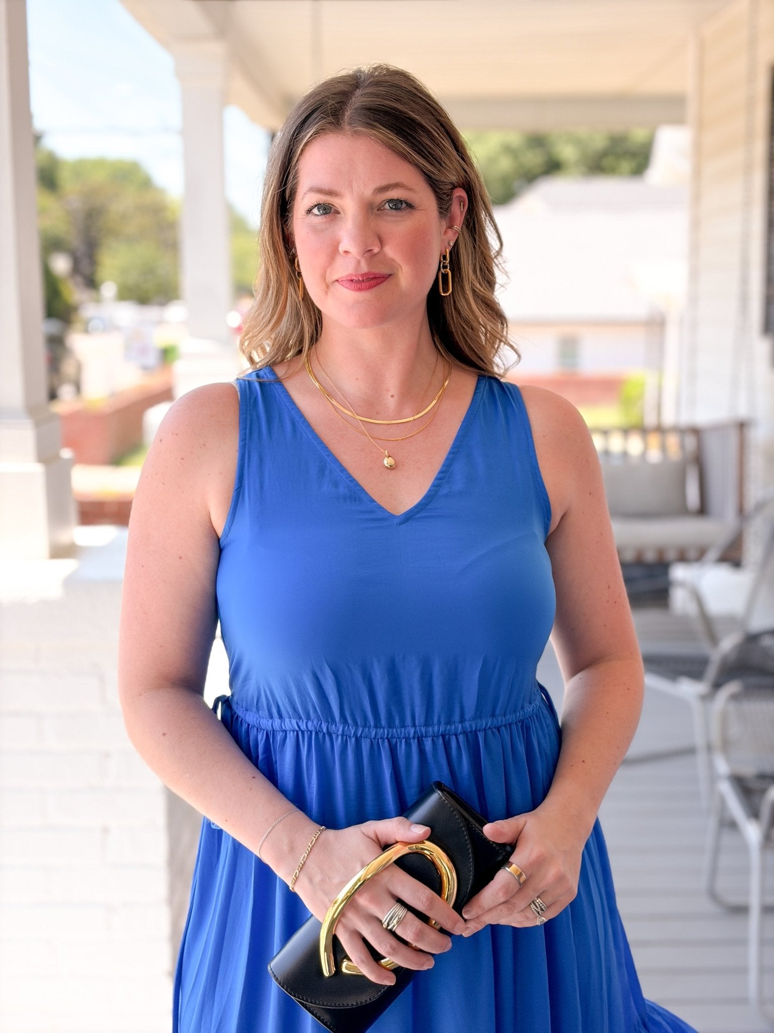 Rose & Lee Co Natalie Dress, Blue Work Dress