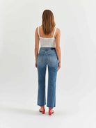 Medium Denim Flared Jeans