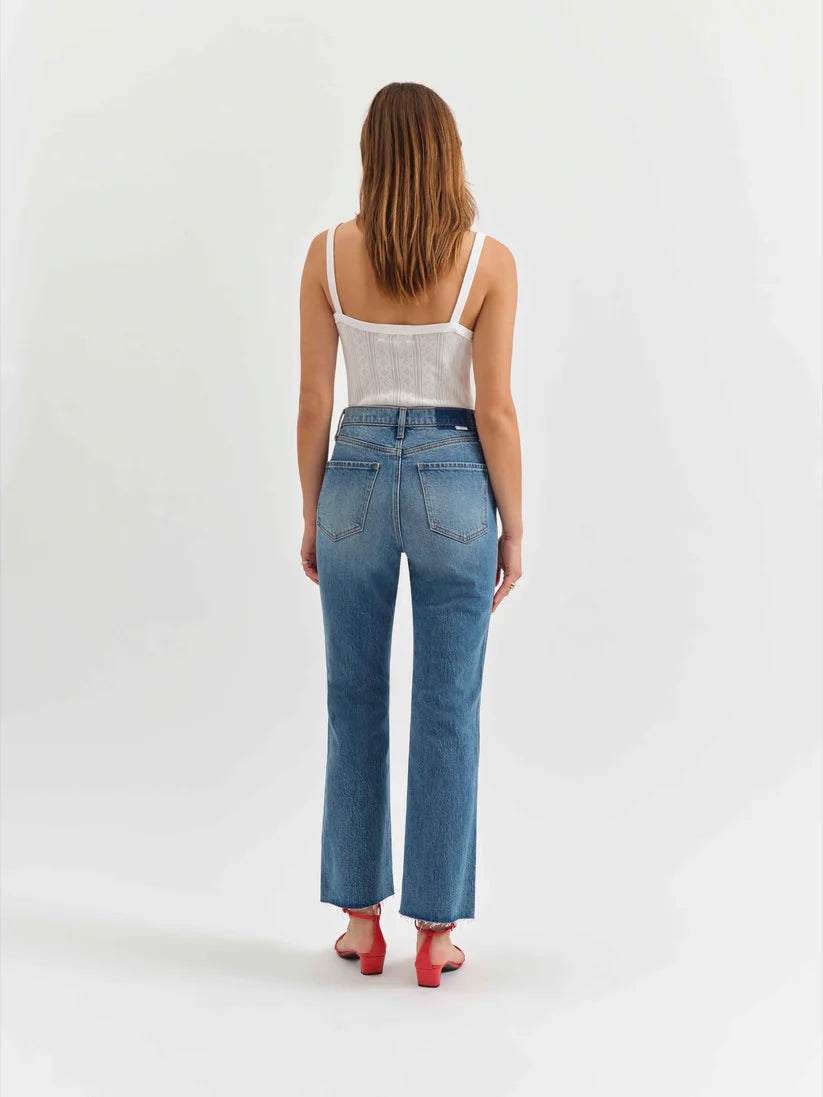 Medium Denim Flared Jeans