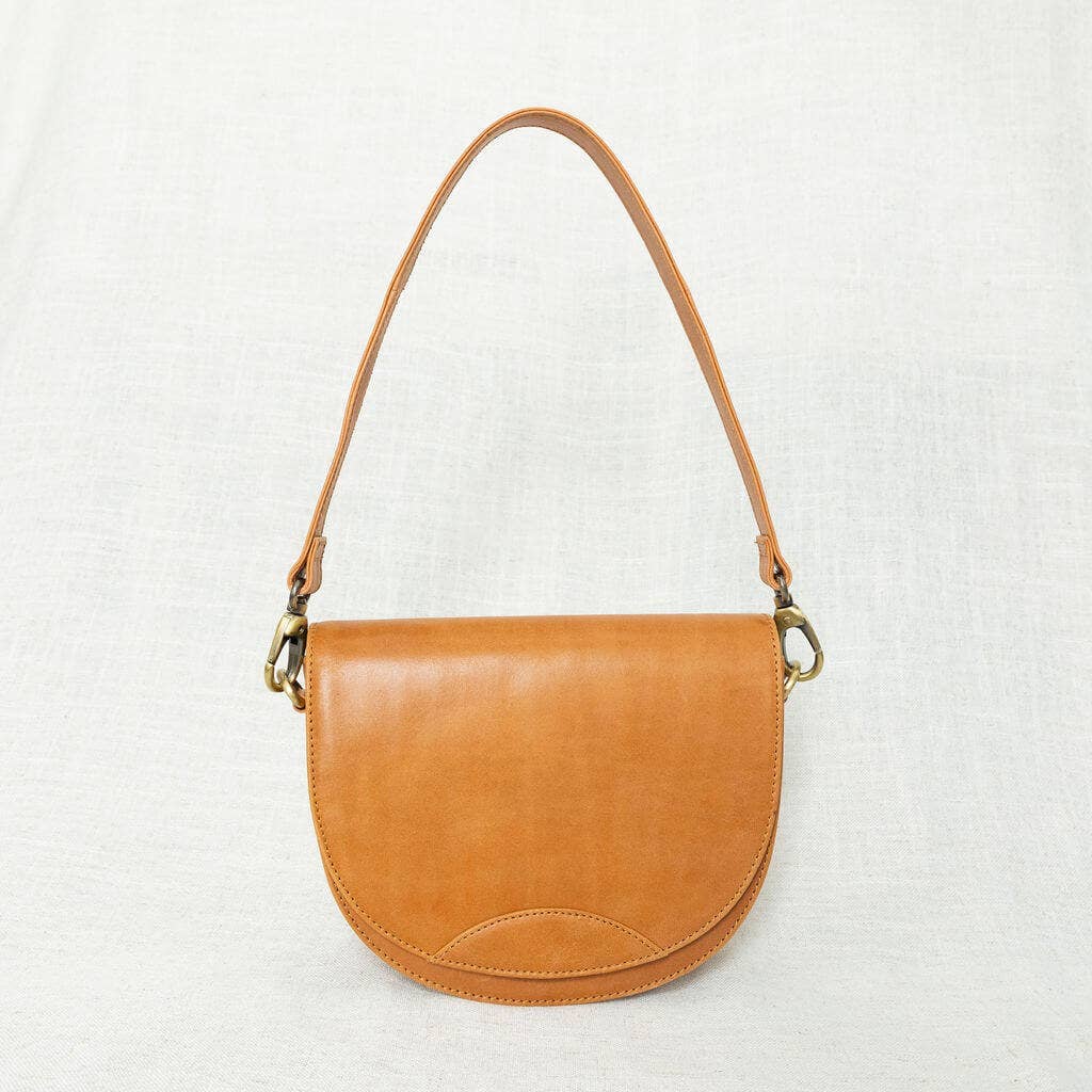Rose & Lee Co Stella Saddle Bag, Camel Bags