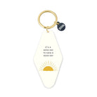 White It's A Good Day Keychain