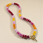 Rose & Lee Co Bold Gemstone Beaded Necklace, Sunset Necklaces