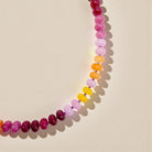 Sunset Bold Gemstone Beaded Necklace