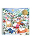 Rose & Lee Co 500 Piece Foil Puzzle, Swiss Alpine Village Home & Gifts