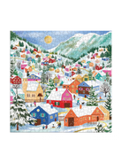 Rose & Lee Co 500 Piece Foil Puzzle, Swiss Alpine Village Home & Gifts