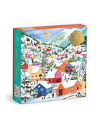 Rose & Lee Co 500 Piece Foil Puzzle, Swiss Alpine Village Home & Gifts