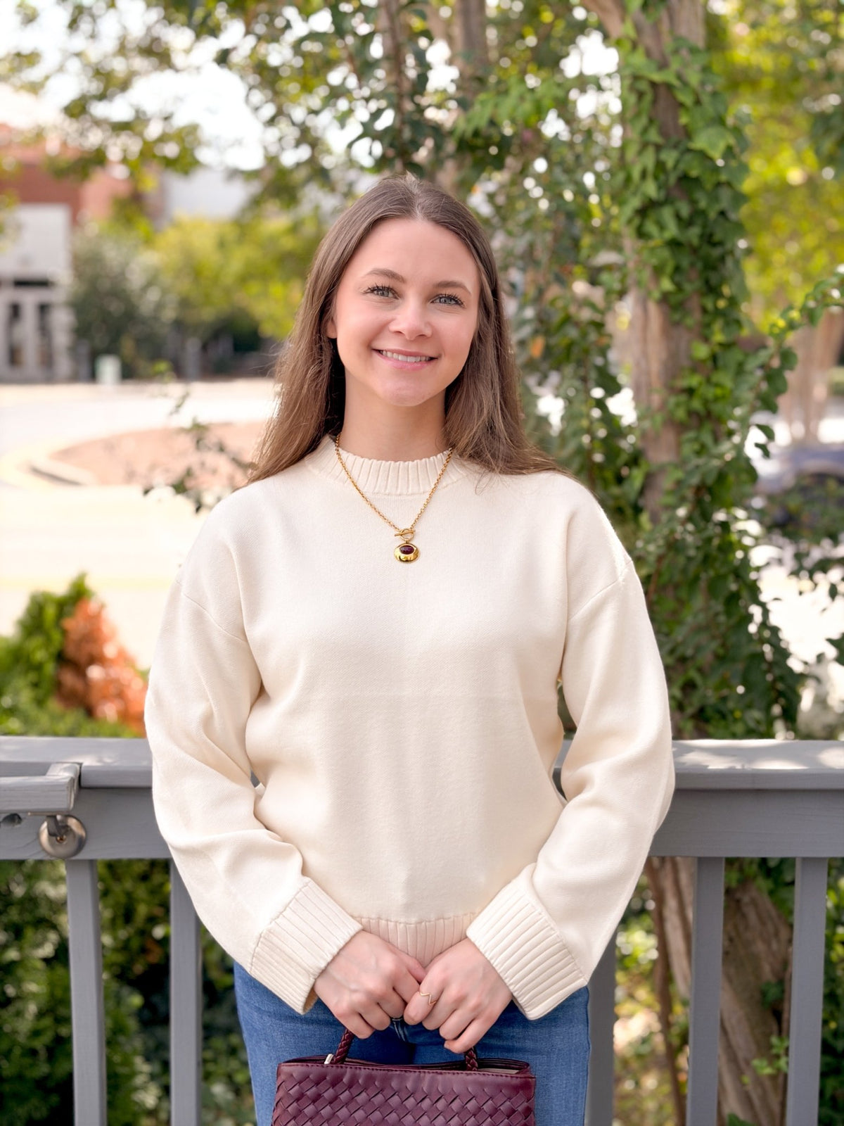 Rose & Lee Co Tari Sweater, Birch Sweaters