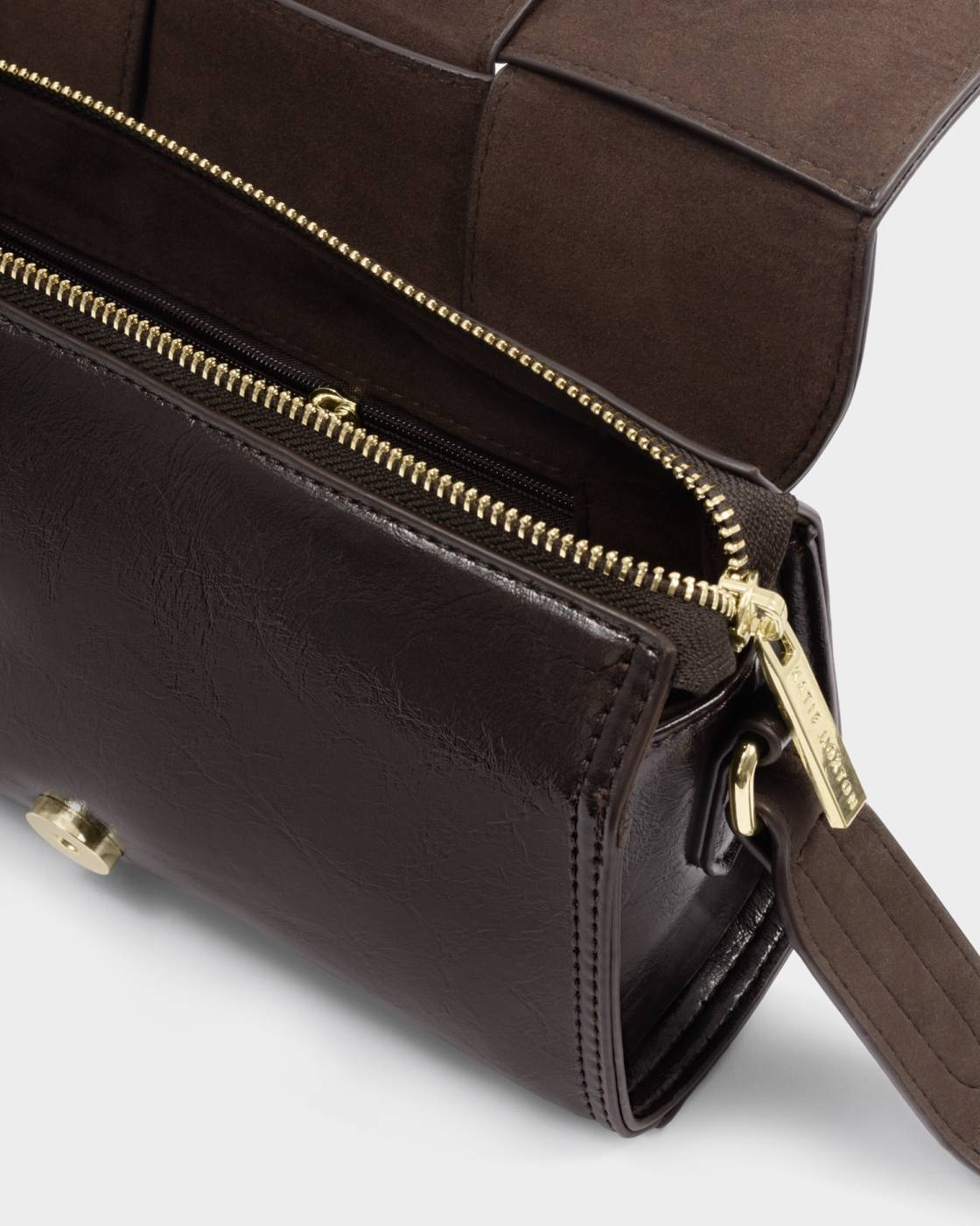 Rose & Lee Co Taya Crossbody Bag, Bitter Chocolate Suedette Bags