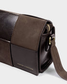 Rose & Lee Co Taya Crossbody Bag, Bitter Chocolate Suedette Bags