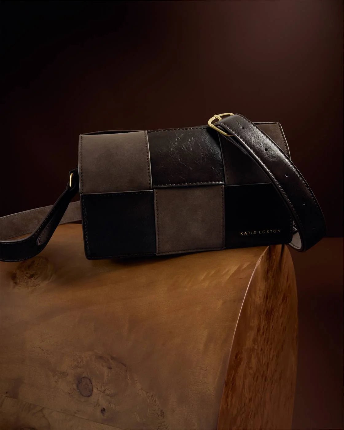 Rose & Lee Co Taya Crossbody Bag, Bitter Chocolate Suedette Bags