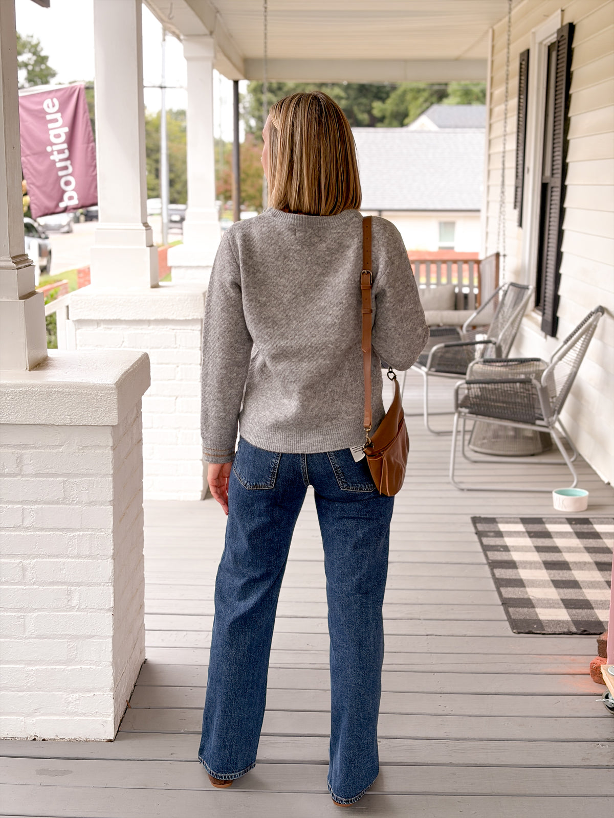 Rose & Lee Co Jackie Sweater, Heather Grey Sweaters