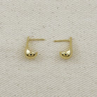 18k Gold Filled 15mm Teardrop Stud Earrings
