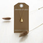 Teardrop 18" Gold Necklace