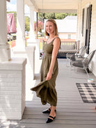 Rose & Lee Co Tessa Dress, Olive by Marine Layer Casual Dresses