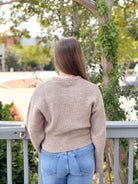 Rose & Lee Co The Chunky Knit Sweater, Dusk by Good American Sweaters