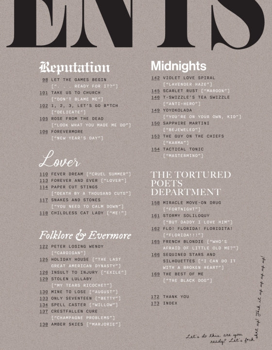 The Eras Pour Cocktail Book