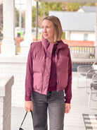 Deep Purple Puffer Vest