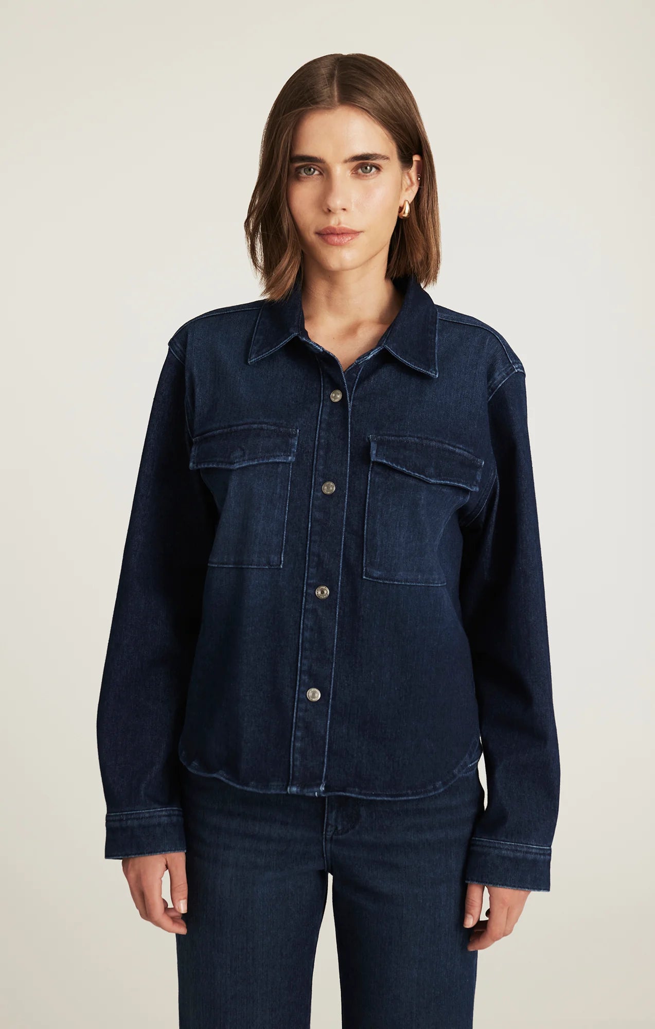 Dark Blue Lightweight Denim Jacket