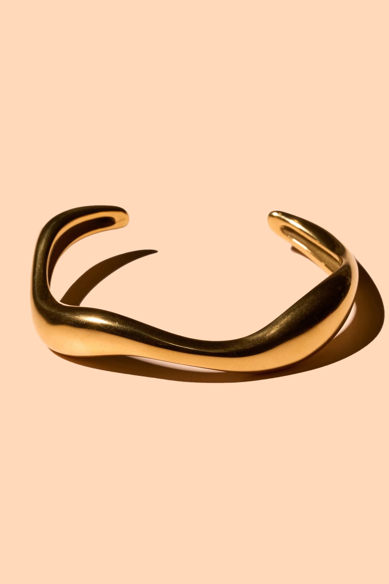 Rose & Lee Co Tides Cuff, 18k Gold Plated Bracelets