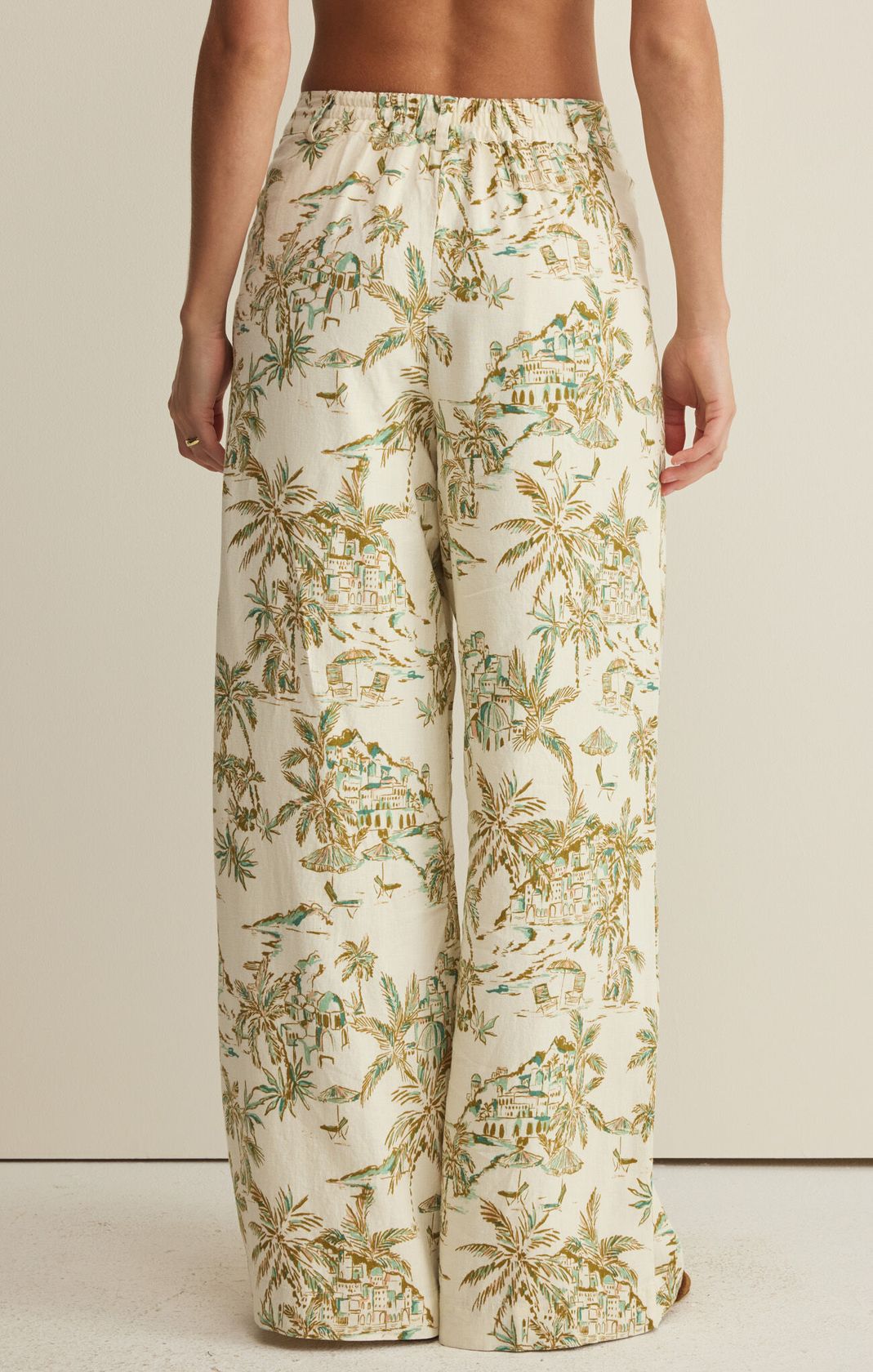 Rose & Lee Co Tiki Tide Pants, Island Coconut by Z Supply Pants