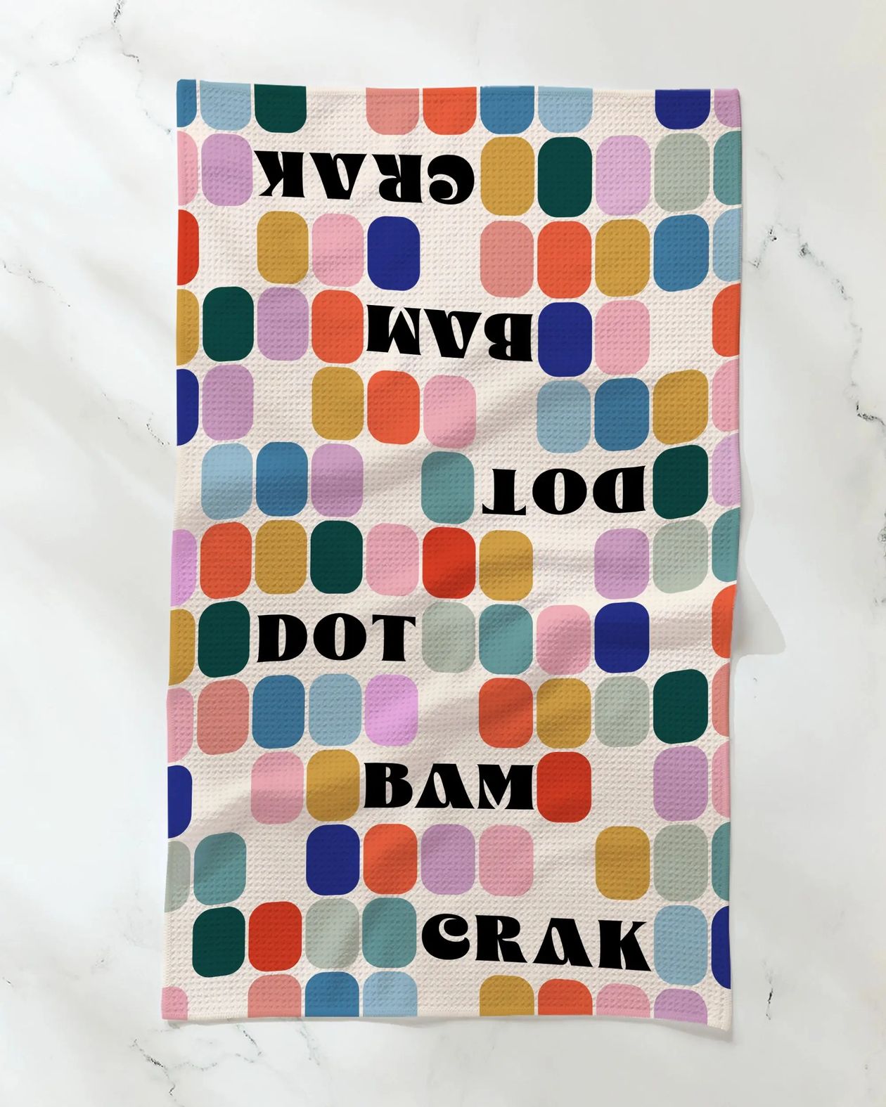 Rose & Lee Co Tile Talk Tea Towel Home & Gifts