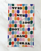 Rose & Lee Co Tile Talk Tea Towel Home & Gifts