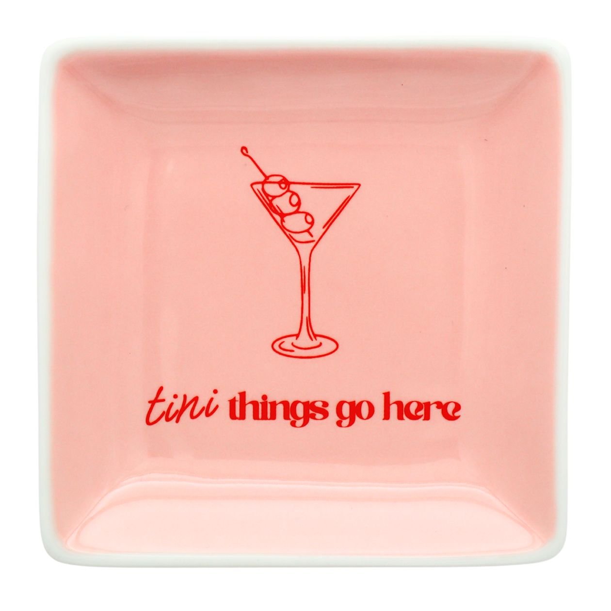Rose & Lee Co Trinket Tray, Tini Things Go Here Home & Gifts