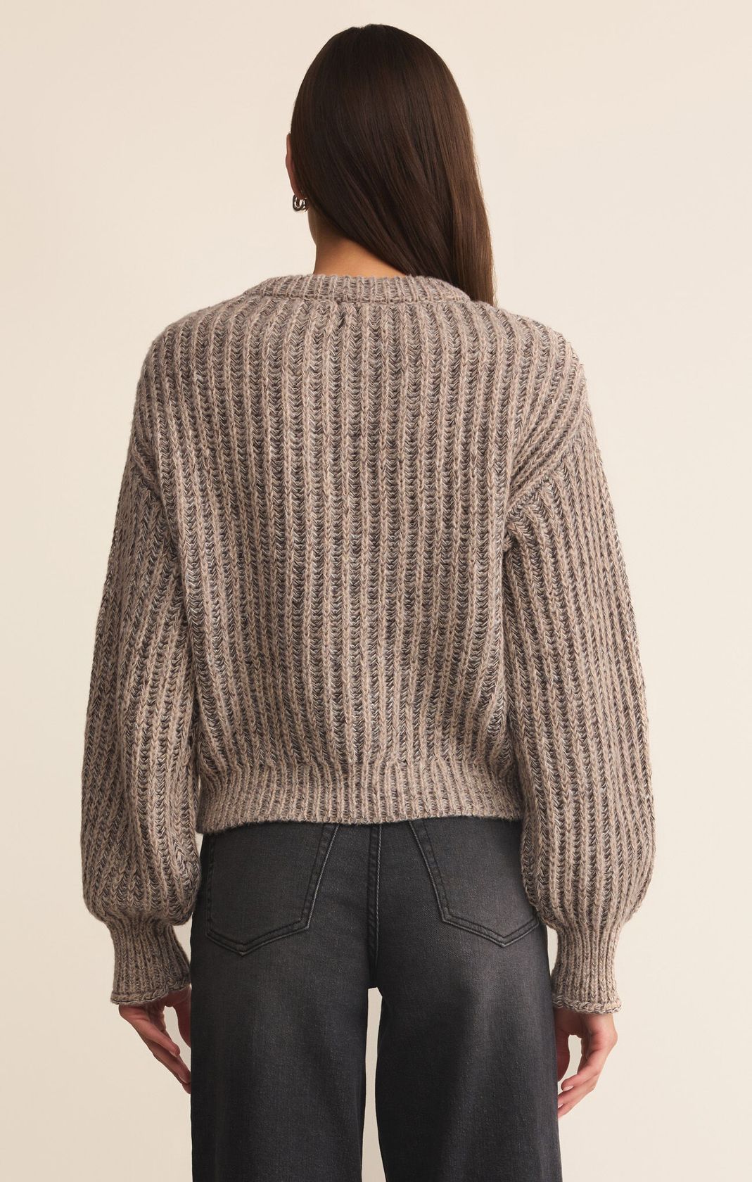 Midweight Burnt Ash Heather Long Sleeve Sweater