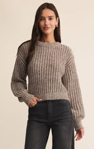 Midweight Burnt Ash Heather Long Sleeve Sweater