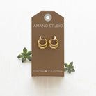 Rose & Lee Co Triple Hoop Earrings Earrings