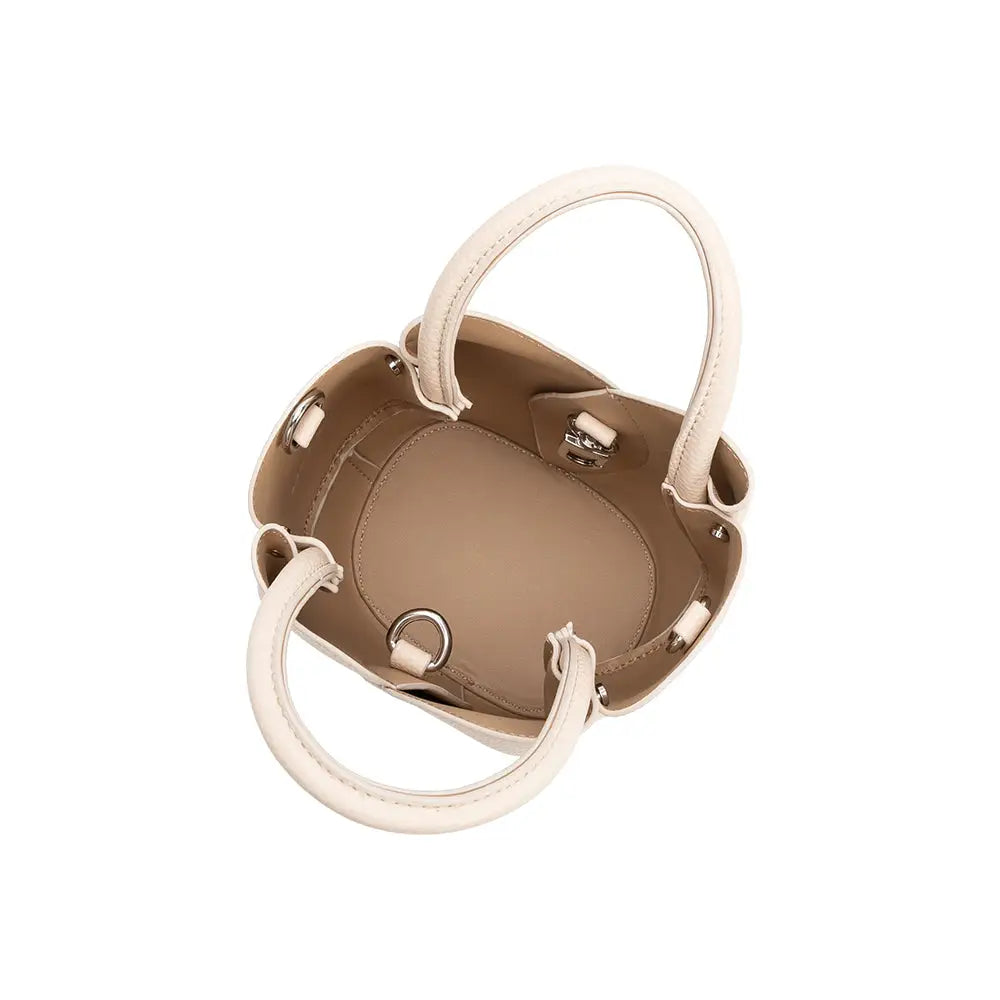 Mini Tulip Shaped Bag in Bone