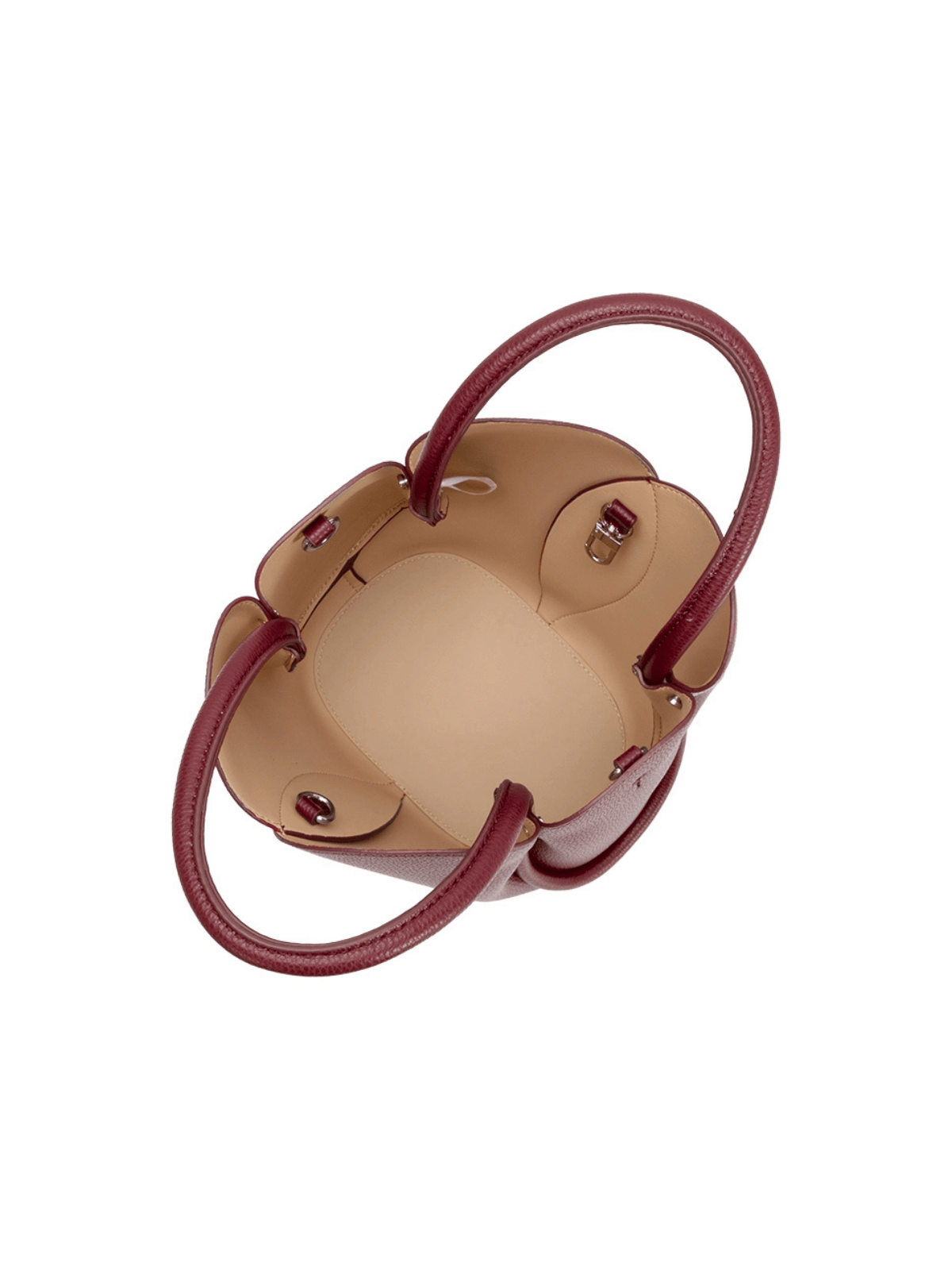Rose & Lee Co Tulip Top Handle Bag, Burgundy Bags