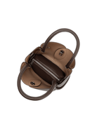 Rose & Lee Co Tulip Top Handle Bag, Chocolate Bags