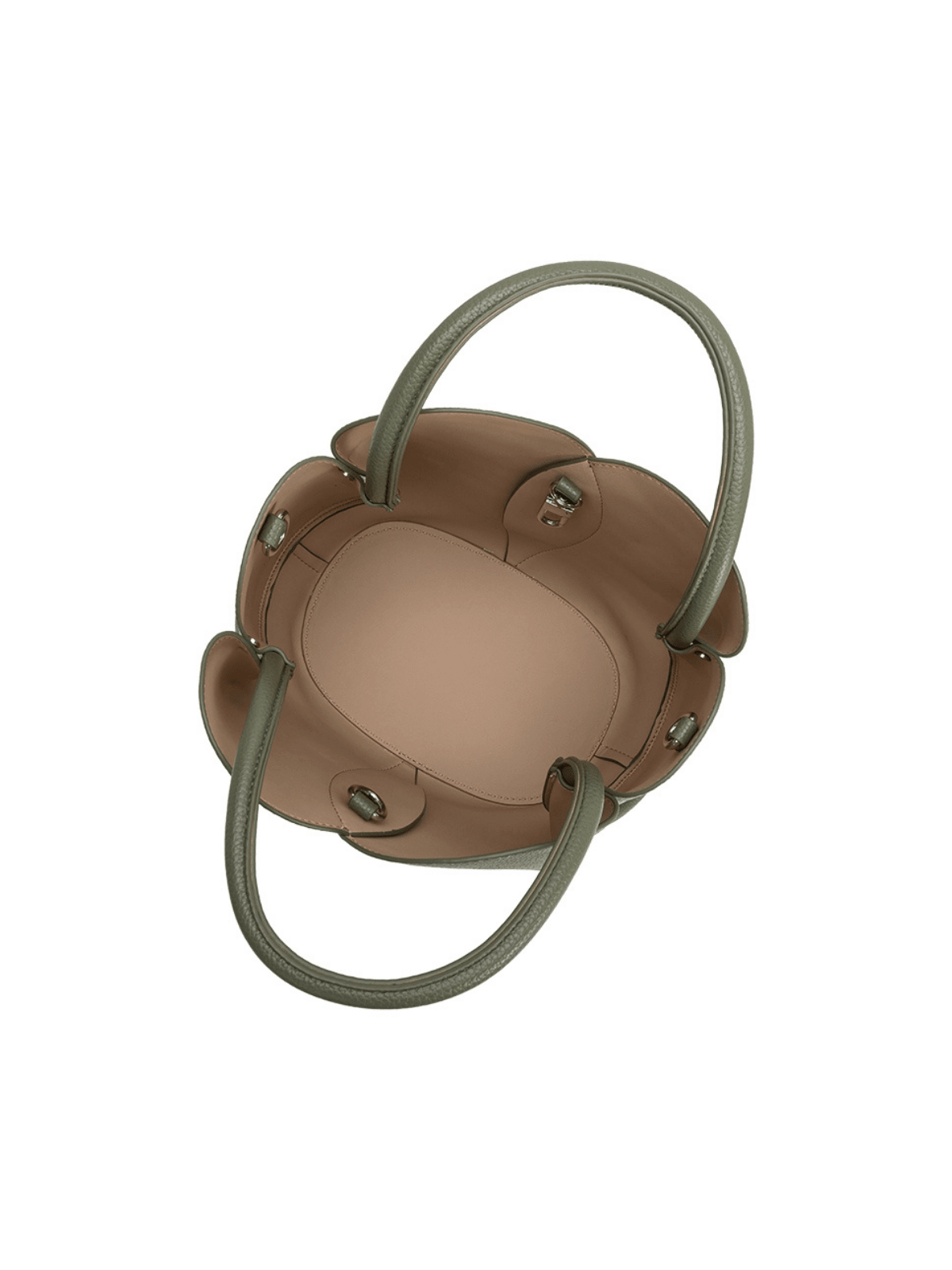 Rose & Lee Co Tulip Top Handle Bag, Moss Bags