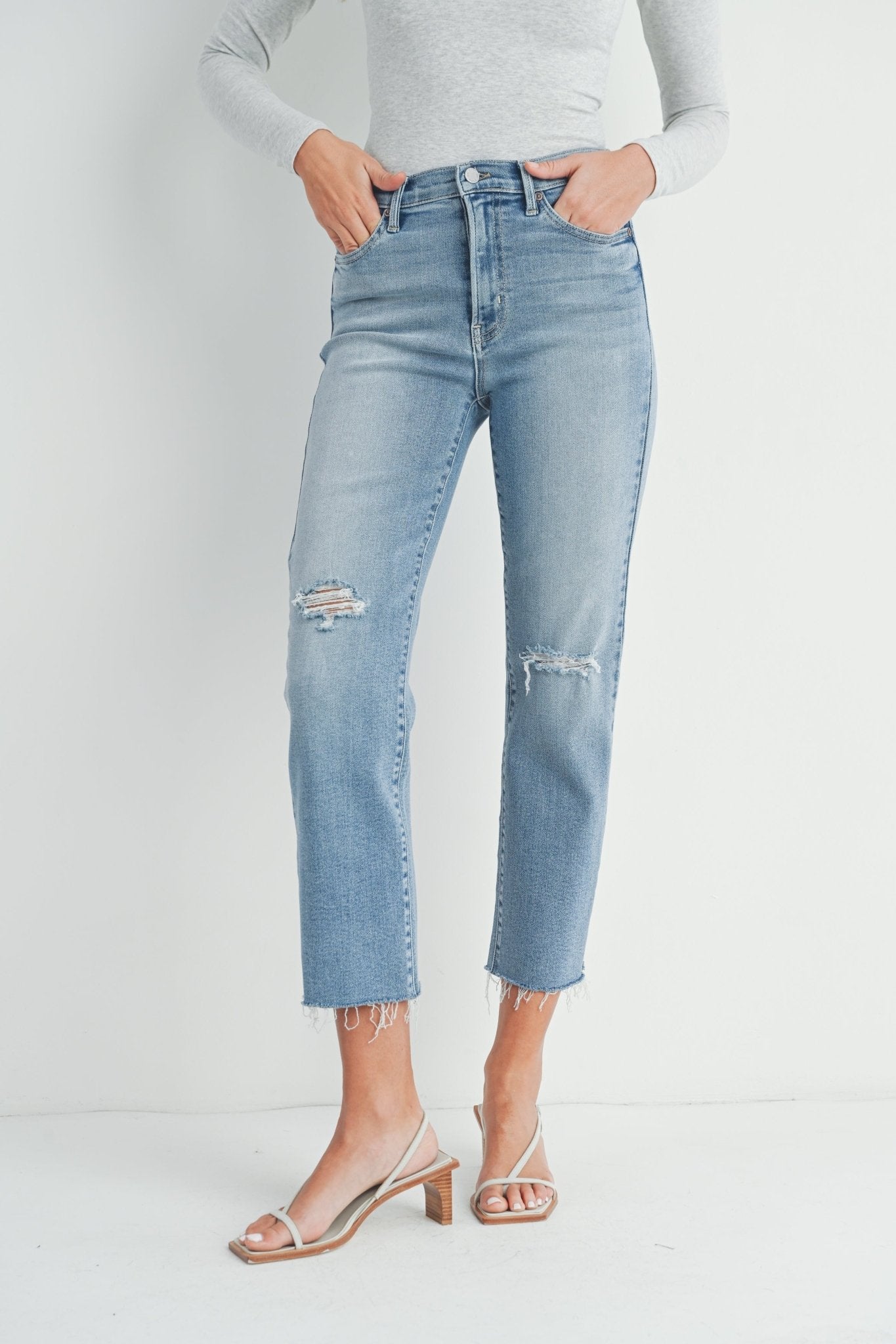Rose & Lee Co Belen Jeans, Light Denim unknown