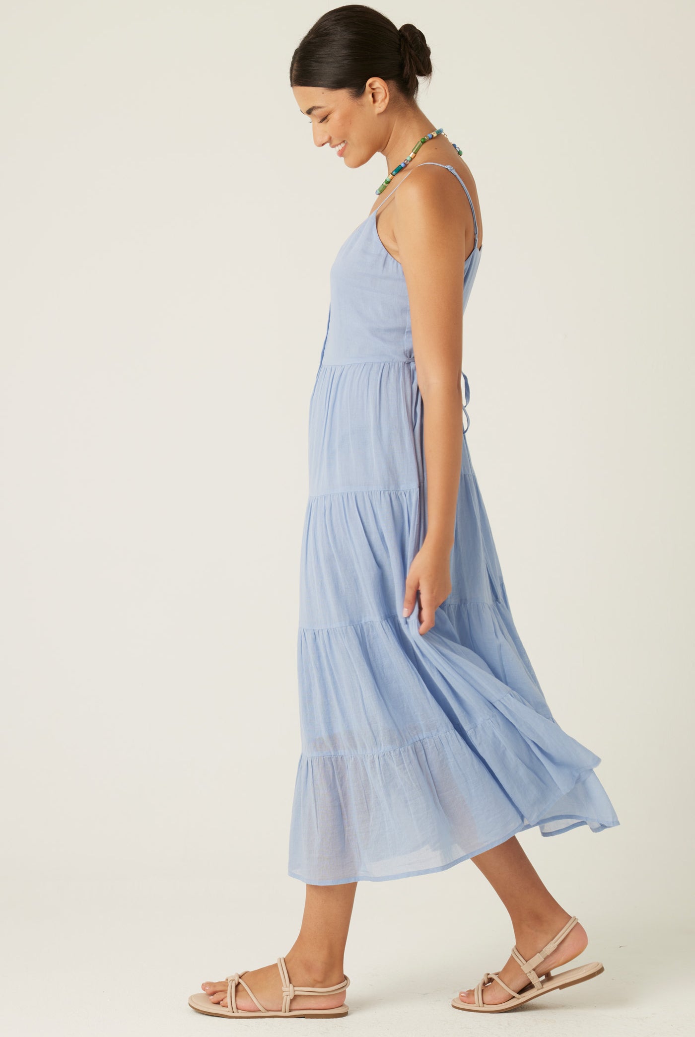 Light Blue Midi Dress Apex Ethical Boutique