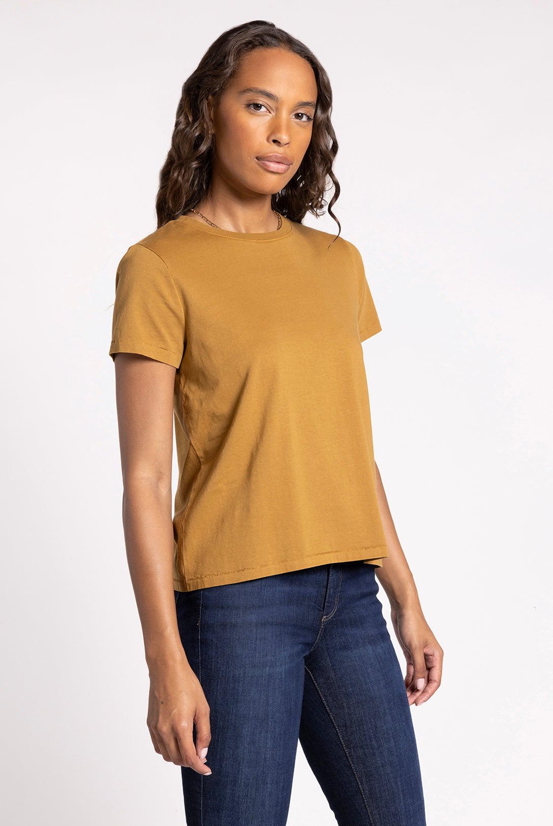 Bronze Brown Short Sleeve Top Apex Ethical Boutique