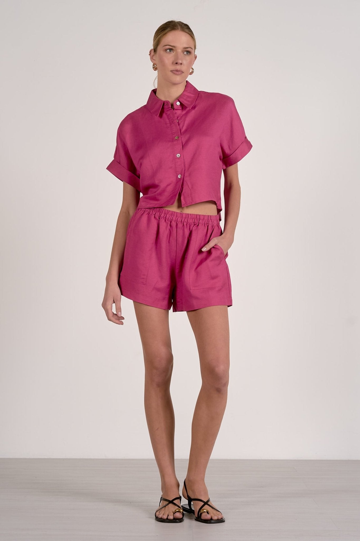 Rose & Lee Co Daphne Shorts, Fuchsia Other Shorts