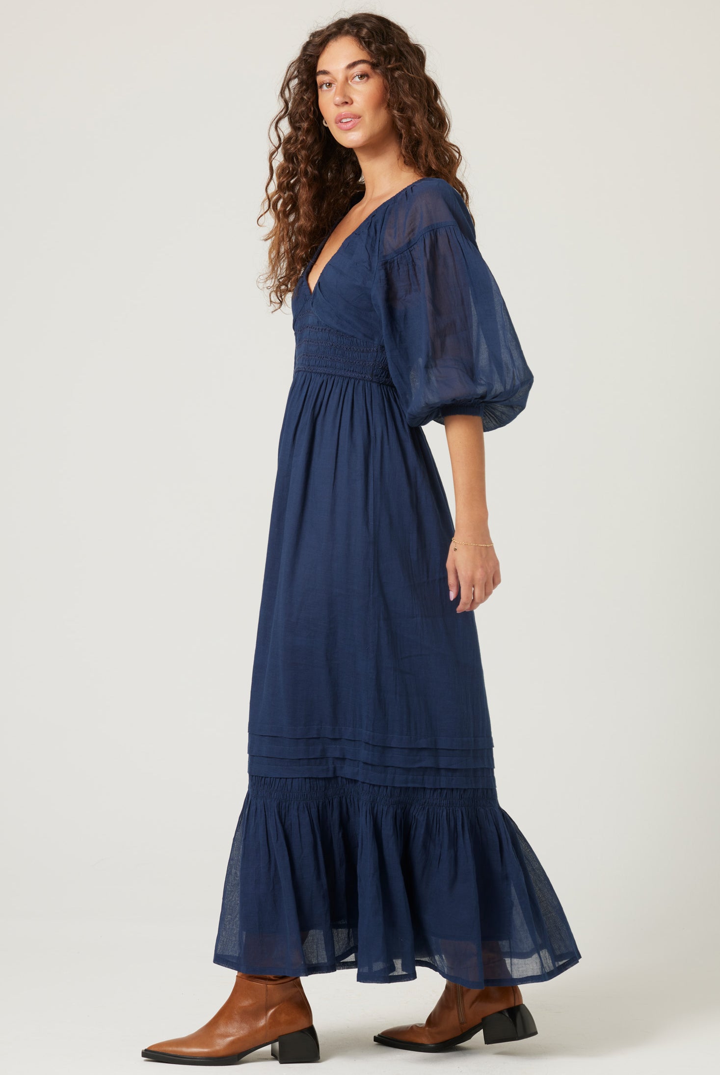 Long Sleeve Maxi Dress Apex Ethical Boutique