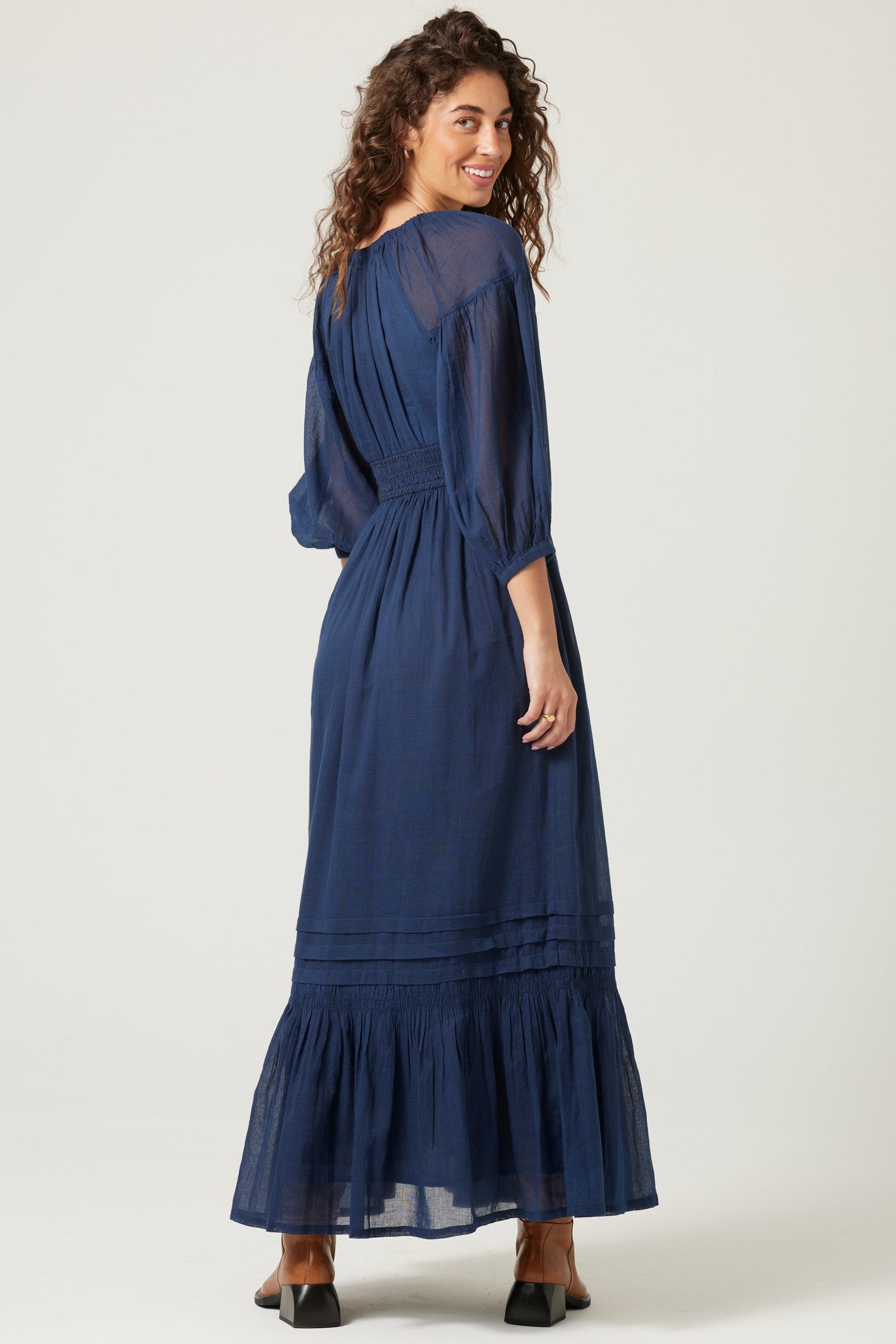 Long Sleeve Maxi Dress Apex Ethical Boutique