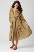 Bronze Flowy Midi Dress Apex Ethical Boutique