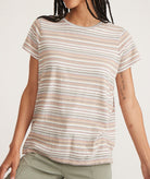 Multi Colored Striped Top Apex Ethical Boutique