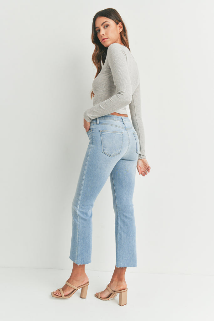 High Rise Cropped Jeans Apex Ethical Boutique