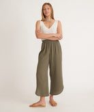 Olive Green Flare Pants Apex Ethical Boutique